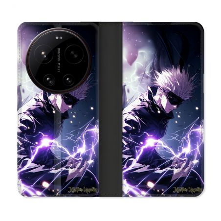 Housse Cuir Portefeuille Pour Xiaomi 17 Ultra Manga Jujutsu Kaisen Gojo Saturo