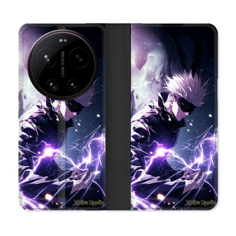 Housse Cuir Portefeuille Pour Xiaomi 17 Ultra Manga Jujutsu Kaisen Gojo Saturo