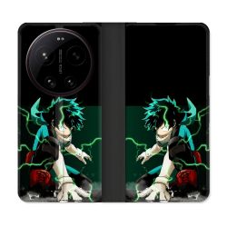 Housse Cuir Portefeuille Pour Xiaomi 17 Ultra Manga My Hero Academia Deku