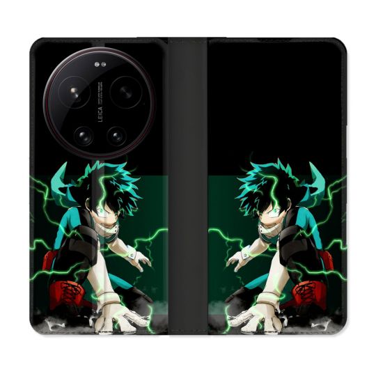 Housse Cuir Portefeuille Pour Xiaomi 17 Ultra Manga My Hero Academia Deku