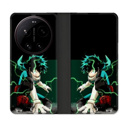 Housse Cuir Portefeuille Pour Xiaomi 17 Ultra Manga My Hero Academia Deku