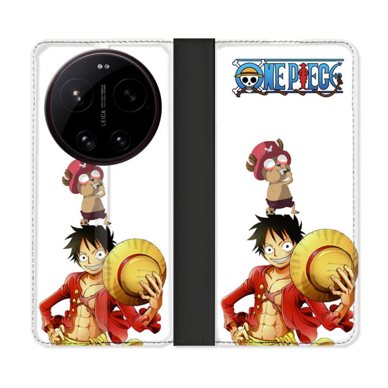 Housse Cuir Portefeuille Pour Xiaomi 17 Ultra Manga One Piece Chopper