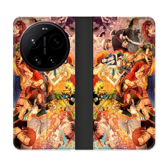 Housse Cuir Portefeuille Pour Xiaomi 17 Ultra Manga One Piece Nakama