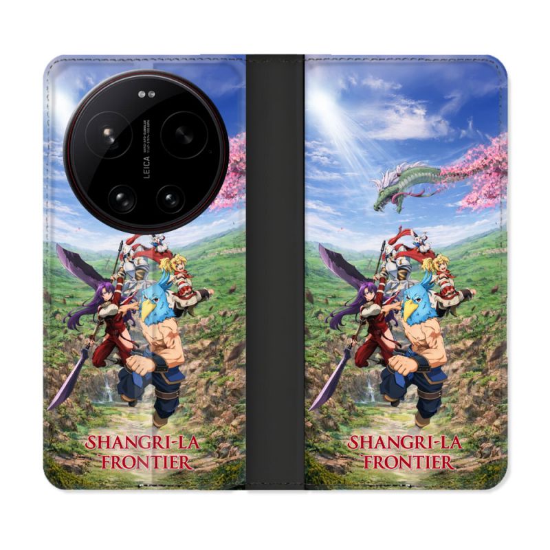 Housse Cuir Portefeuille Pour Xiaomi 17 Ultra Manga Shangri La Frontier Affiche