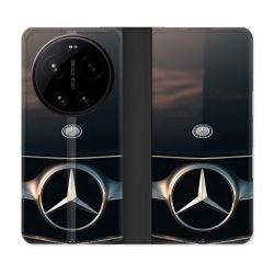 Housse Cuir Portefeuille Pour Xiaomi 17 Ultra Mercedes Calendre