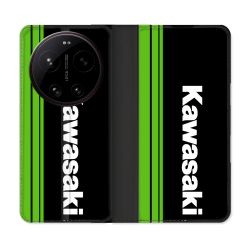 Housse Cuir Portefeuille Pour Xiaomi 17 Ultra Moto Kawasaki