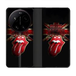 Housse Cuir Portefeuille Pour Xiaomi 17 Ultra Musique Rolling Stones