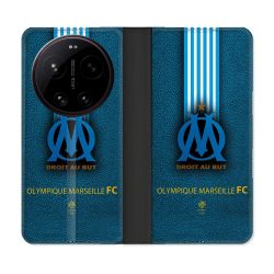 Housse Cuir Portefeuille Pour Xiaomi 17 Ultra Olympique Marseille OM Bande