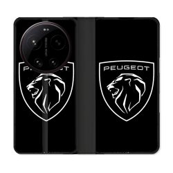 Housse Cuir Portefeuille Pour Xiaomi 17 Ultra Peugeot