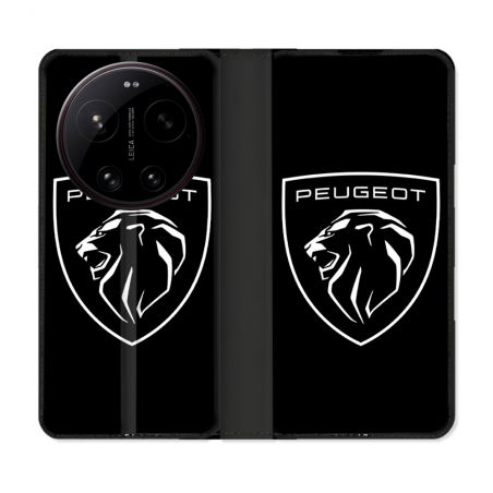 Housse Cuir Portefeuille Pour Xiaomi 17 Ultra Peugeot