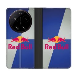 Housse Cuir Portefeuille Pour Xiaomi 17 Ultra Red Bull Classique