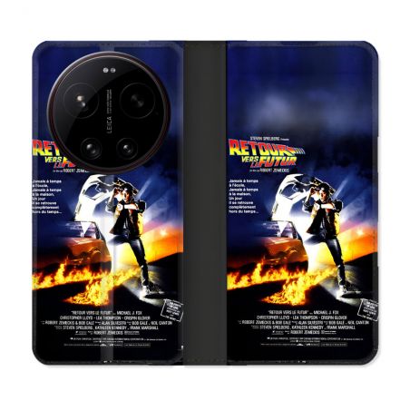 Housse Cuir Portefeuille Pour Xiaomi 17 Ultra Retour Vers Le Futur Affiche