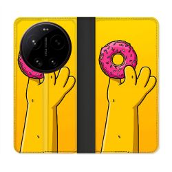 Housse Cuir Portefeuille Pour Xiaomi 17 Ultra Simpson Donuts