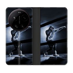 Housse Cuir Portefeuille Pour Xiaomi 17 Ultra Sport Boxe Poing