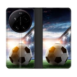 Housse Cuir Portefeuille Pour Xiaomi 17 Ultra Sport Football Stade