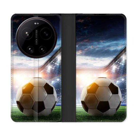 Housse Cuir Portefeuille Pour Xiaomi 17 Ultra Sport Football Stade