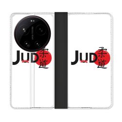 Housse Cuir Portefeuille Pour Xiaomi 17 Ultra Sport Judo Logo