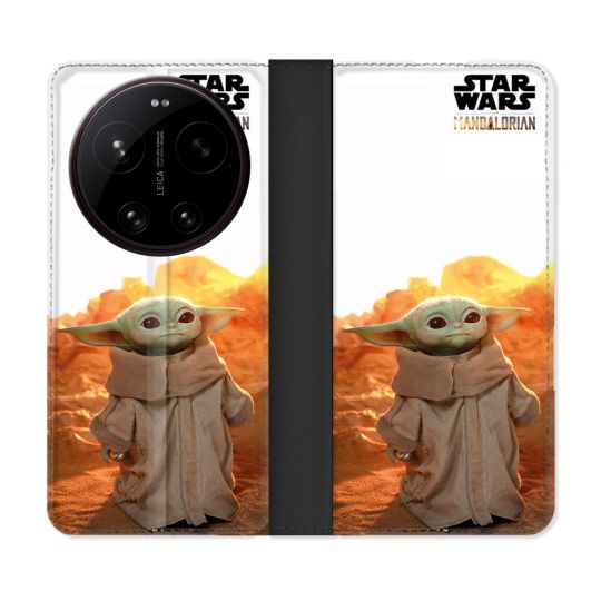Housse Cuir Portefeuille Pour Xiaomi 17 Ultra Star Wars - Yoda bebe soleil