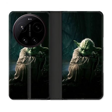 Housse Cuir Portefeuille Pour Xiaomi 17 Ultra Star Wars - Yoda sombre