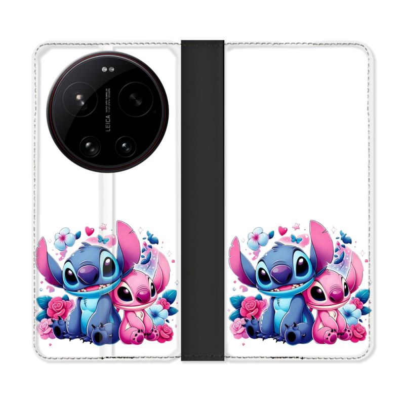 Housse Cuir Portefeuille Pour Xiaomi 17 Ultra Stitch Love