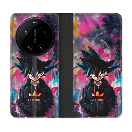 Housse Cuir Portefeuille Pour Xiaomi 17 Ultra Street Art Sangoku