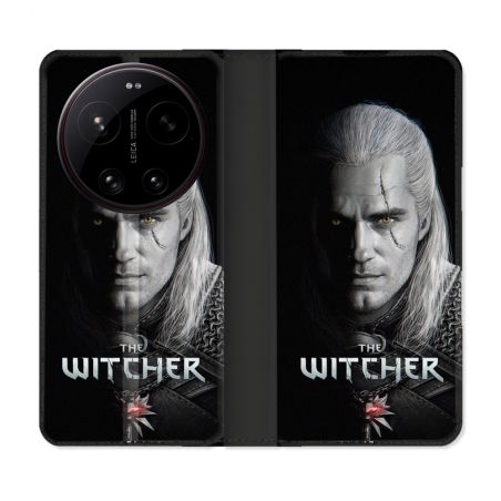 Housse Cuir Portefeuille Pour Xiaomi 17 Ultra The Witcher Noir