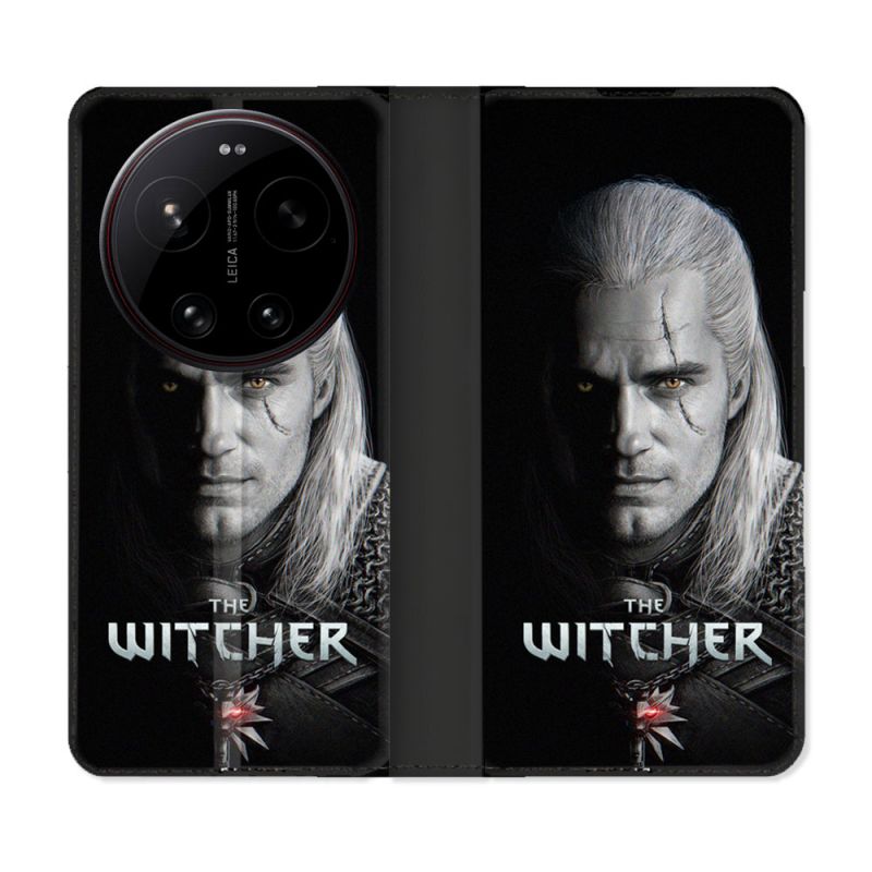 Housse Cuir Portefeuille Pour Xiaomi 17 Ultra The Witcher Noir