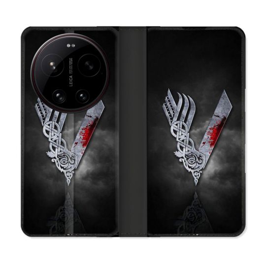 Housse Cuir Portefeuille Pour Xiaomi 17 Ultra Viking