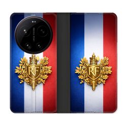 Housse Cuir Portefeuille Pour Xiaomi 17 Ultra Voyage Drapeau France