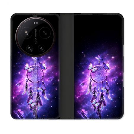 Housse Cuir Portefeuille Pour Xiaomi 17 Ultra Zen Attrape Reve Papillon 2026