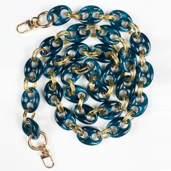 Coque Pour Google Pixel 10A avec Lanière Cordon Anneaux Bleu et Or