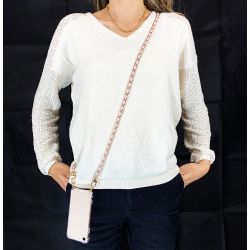 Coque Pour Google Pixel 10A avec Lanière Cordon Chaine suspendue Rose