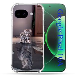 Coque Renforcée Pour Google Pixel 10A Animal Chat Reflet