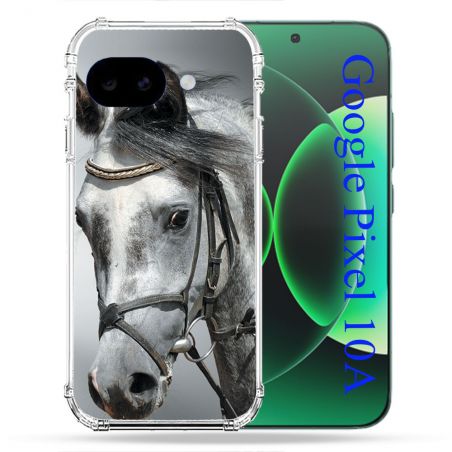 Coque Renforcée Pour Google Pixel 10A Animal Cheval Blanc