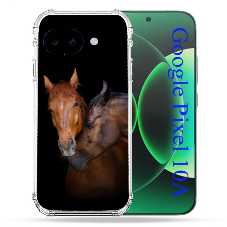 Coque Renforcée Pour Google Pixel 10A Animal Cheval Marron