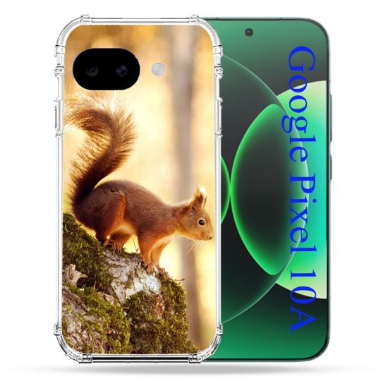 Coque Renforcée Pour Google Pixel 10A Animal Ecureuil Bois