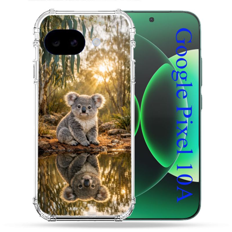 Coque Renforcée Pour Google Pixel 10A Animal Koala Reflet