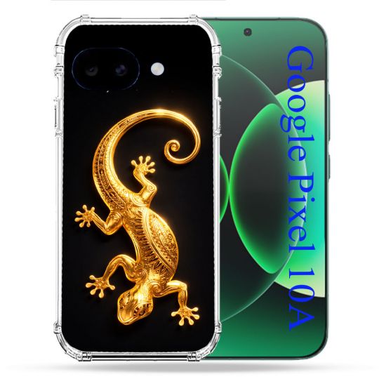Coque Renforcée Pour Google Pixel 10A Animal Lezard Noir 2026