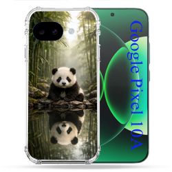 Coque Renforcée Pour Google Pixel 10A Animal Panda Reflet