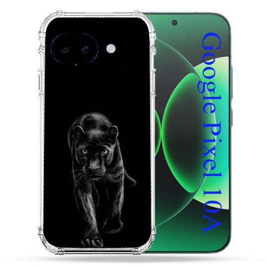 Coque Renforcée Pour Google Pixel 10A Animal Panthère Noire