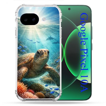 Coque Renforcée Pour Google Pixel 10A Animal Tortue Marine