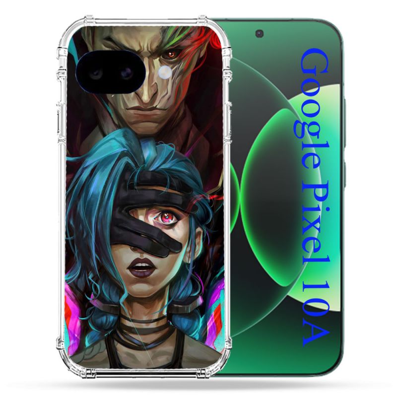 Coque Renforcée Pour Google Pixel 10A Arcane Jinx Bleu