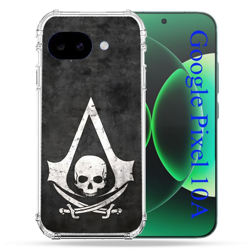 Coque Renforcée Pour Google Pixel 10A Assassin Creed Tete Mort
