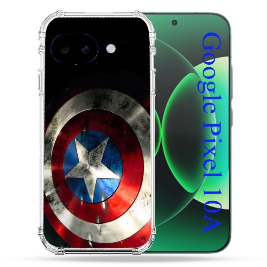 Coque Renforcée Pour Google Pixel 10A Captain America Bouclier