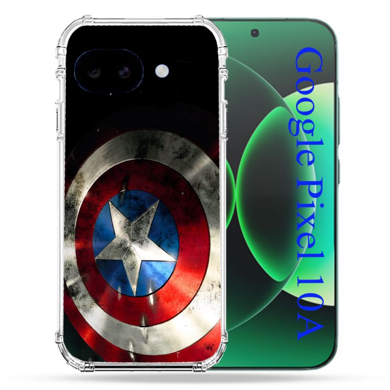 Coque Renforcée Pour Google Pixel 10A Captain America Bouclier