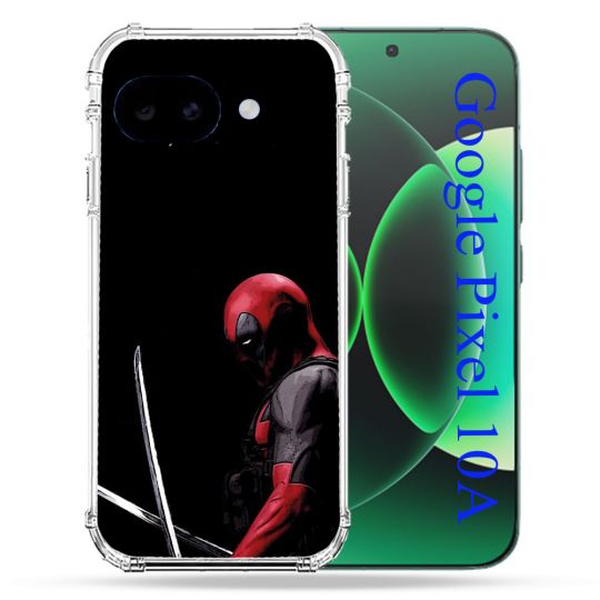 Coque Renforcée Pour Google Pixel 10A Deadpool Epee