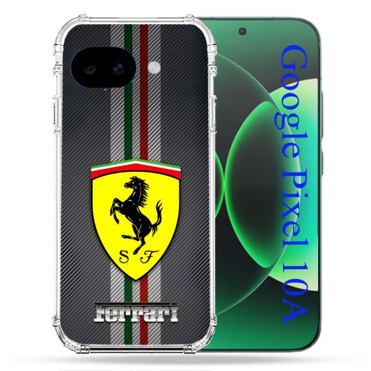 Coque Renforcée Pour Google Pixel 10A Ferrari Carbone