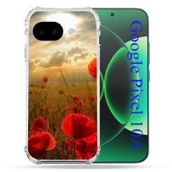 Coque Renforcée Pour Google Pixel 10A Fleur Coquelicot