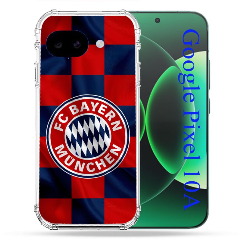 Coque Renforcée Pour Google Pixel 10A Foot Bayern Munich Carreaux