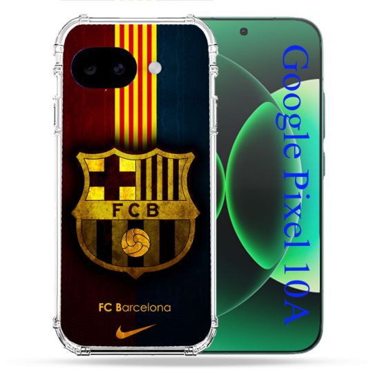 Coque Renforcée Pour Google Pixel 10A Foot FC Barcelone Vintage